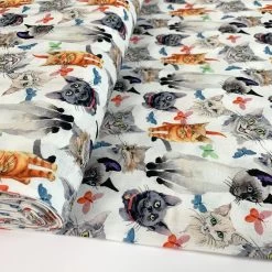 Cotton - Cats -Croft Mill true craft cats roll