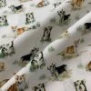 Cotton - Dog Walks -Croft Mill true craft dog walks white 100 cotton fold