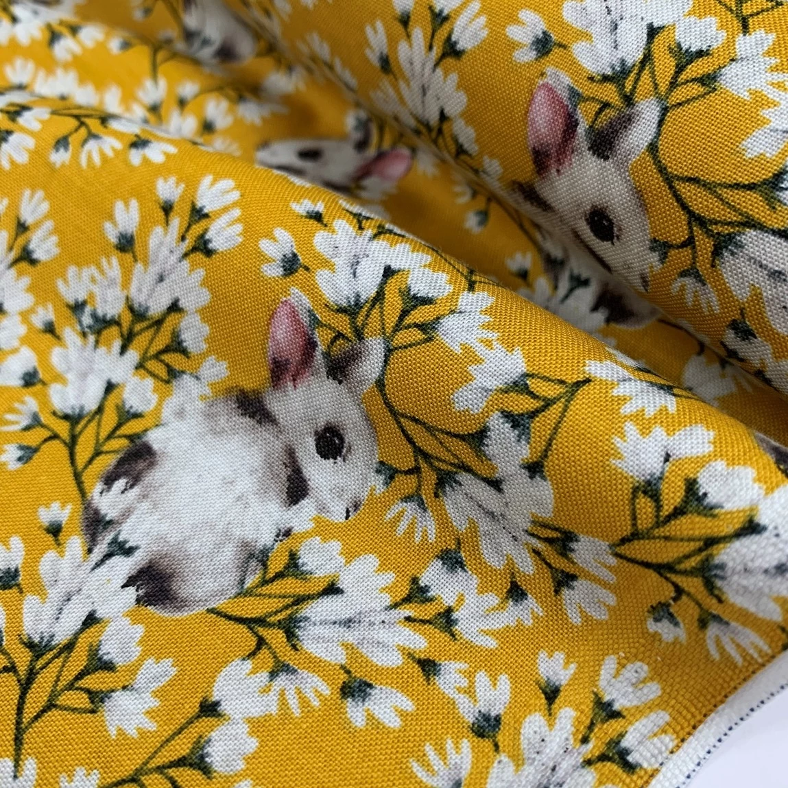 Cotton - Field Mouse - Ochre 3 Cotton - Field Mouse - Ochre