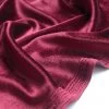 Stretch Velvet - Wine -Croft Mill velour wine dress fabric cu