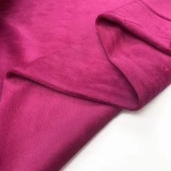 Serena - Magenta 9 Serena - Magenta -Croft Mill velour cotton poly fabric serena hmagenta fold