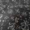 Velvet Blossom -Croft Mill velvet blossom black polyester elastane stretch print dress fabric