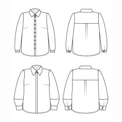 Cashmerette - Vernon Shirt Sewing Pattern (Sizes 12-32) 19 Cashmerette - Vernon Shirt Sewing Pattern (Sizes 12-32) -Croft Mill vernon shirt 12 32 size pattern by cashmerette pp2105 7