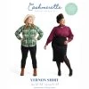 Cashmerette - Vernon Shirt Sewing Pattern (Sizes 12-32) 2 Cashmerette - Vernon Shirt Sewing Pattern (Sizes 12-32) -Croft Mill vernon shirt 12 32 size pattern by cashmerette pp2105 cover