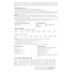 Vikisews - Blake Skirt Sewing Pattern (UK 6-24) -Croft Mill vikisews blake skirt sewing pattern sizechart2