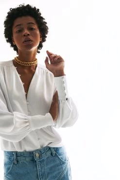 Vikisews - Edwige Blouse Sewing Pattern (UK 6-24) -Croft Mill vikisews edwige blouse sewing pattern 2