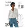 Vikisews - Edwige Blouse Sewing Pattern (UK 6-24) 1 Vikisews - Edwige Blouse Sewing Pattern (UK 6-24) -Croft Mill vikisews edwige blouse sewing pattern cover