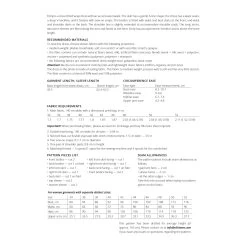 Vikisews - Emily Dress Sewing Pattern (UK 6-24) -Croft Mill vikisews emily dress sewing pattern sizechart2