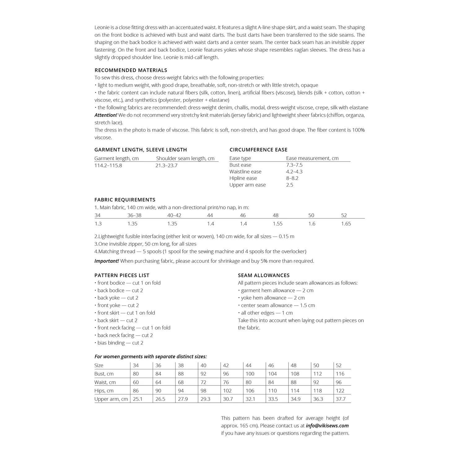 Vikisews - Leonie Dress Sewing Pattern (UK 6-24) 5 Vikisews - Leonie Dress Sewing Pattern (UK 6-24) - Image 3