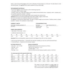 Vikisews - Molly Leggings Sewing Pattern (UK 6-24) -Croft Mill vikisews molly leggings sewing pattern sizeguide2