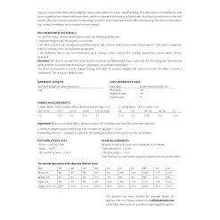 Vikisews - Stacy Dress Sewing Pattern (UK 6-24) -Croft Mill vikisews stacy dress sewing pattern sizeguide2