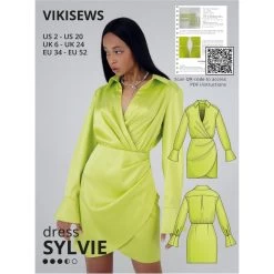 Vikisews - Sylvie Dress Sewing Pattern (UK 6-24)