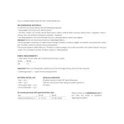 Vikisews - Tory Bucket Hat Pattern -Croft Mill vikisews tory bucket hat pattern sizeguide1