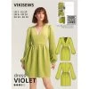Vikisews - Violet Dress Sewing Pattern (UK 6-24) -Croft Mill vikisews violet dress sewing pattern cover