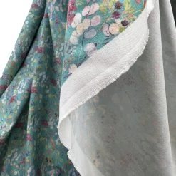 Voyage - Hedgerow Kingfisher Morlich Cotton 10 Voyage - Hedgerow Kingfisher Morlich Cotton -Croft Mill voyage hedgerow kingfisher morlich cotton dress fabric mannequin drape