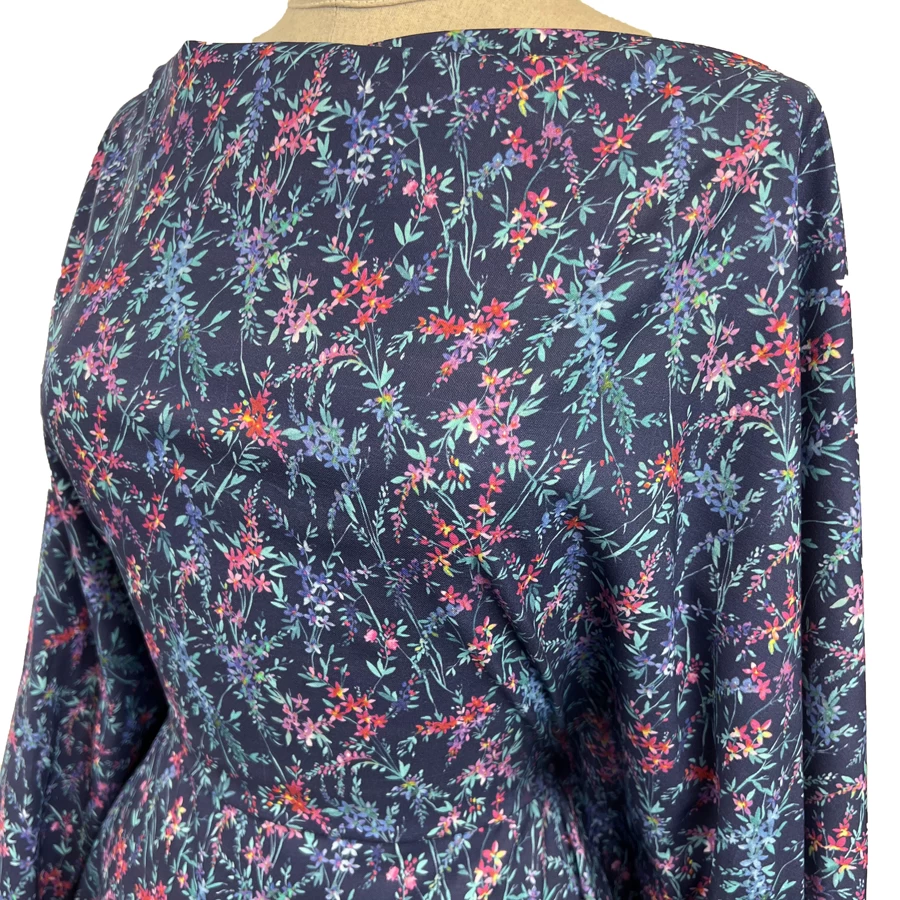 Voyage - Orivietta Topaz Navy Morlich Cotton - Image 2