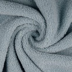 Warm Nights - Dusky Blue -Croft Mill warm nights dusky blue polyester fluffy teddy coat fabric twist gallery