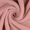 Warm Nights - Dusky Pink -Croft Mill warm nights dusky pink polyester fluffy teddy coat fabric twist 2