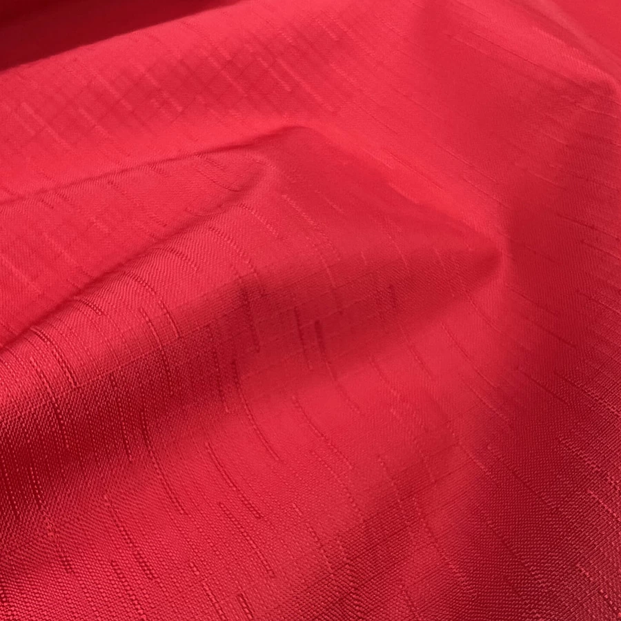 Water Resistant Linen Slub - Red - Image 2