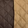 Wadi -Croft Mill wool diamond quilted nylon lined fabric brown wadi